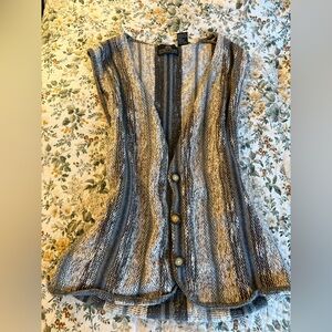 Structure Women's Textured Striped Vest